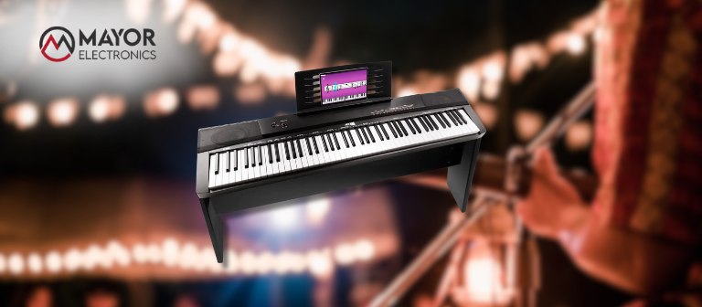 MAX KB6W: El piano digital de 88 teclas con mueble elegante para casa y estudio