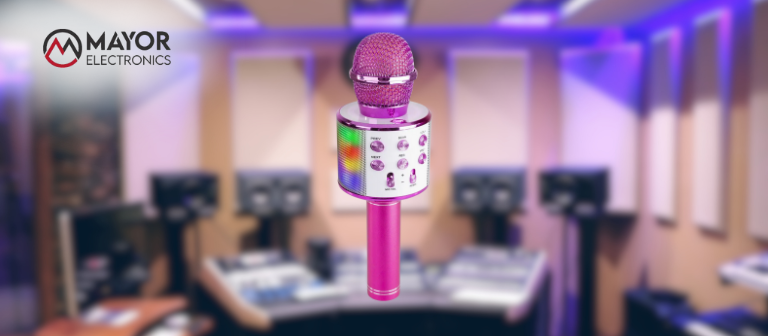 Micrófono Karaoke KM15: altavoz, luces LED y Bluetooth en un solo dispositivo