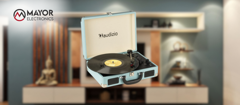 Audizio RP114BL: Tocadiscos Maleta Retro con Altavoces y USB para Digitalizar Vinilos