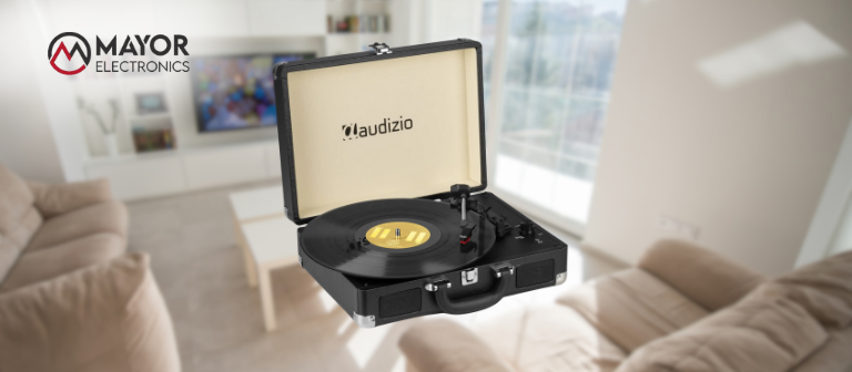 Audizio RP114BK: Tocadiscos Retro con Altavoces Integrados y Digitalización USB