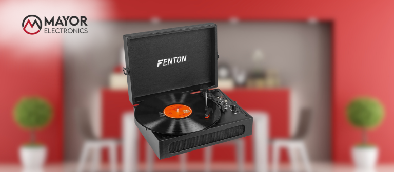 Fenton RP118B: Tocadiscos retro con Bluetooth, USB y sonido clásico en diseño moderno
