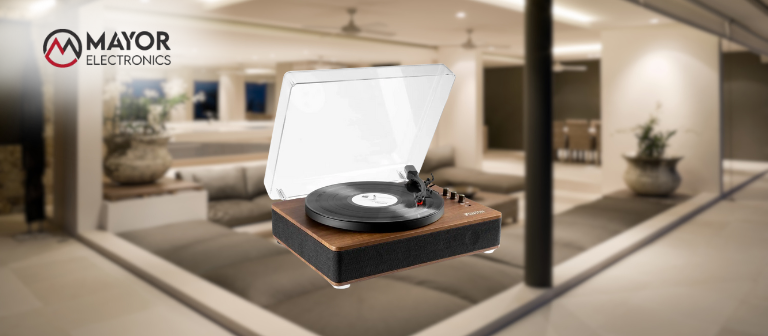 Fenton RP162: Tocadiscos HiFi retro con Bluetooth bidireccional y altavoces integrados