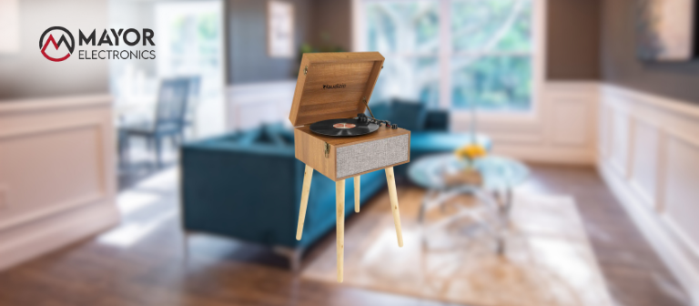 Audizio Fremont: el tocadiscos retro con mueble que lo tiene todo