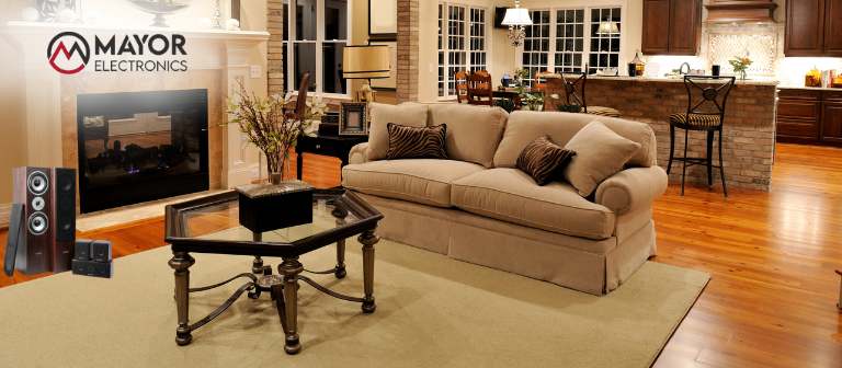 Fenton HF5W: Sistema 5.0 Home Theatre con Estética en Nogal y Sonido Potente