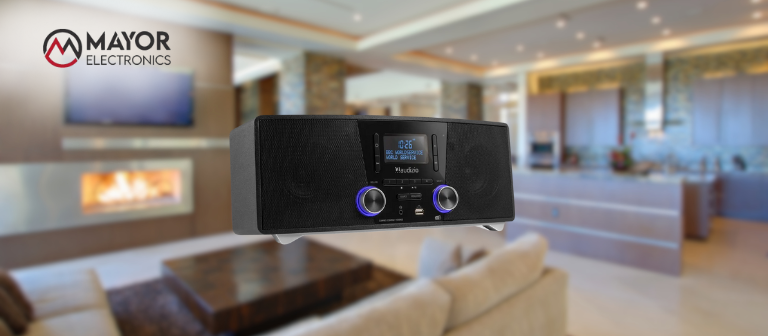 Audizio Cannes: radio estéreo con DAB+, CD y Bluetooth en un formato compacto y elegante