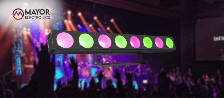 BeamZ Professional LUCID 2.8: Barra LED RGBW COB 8x30W con control de píxeles y DMX