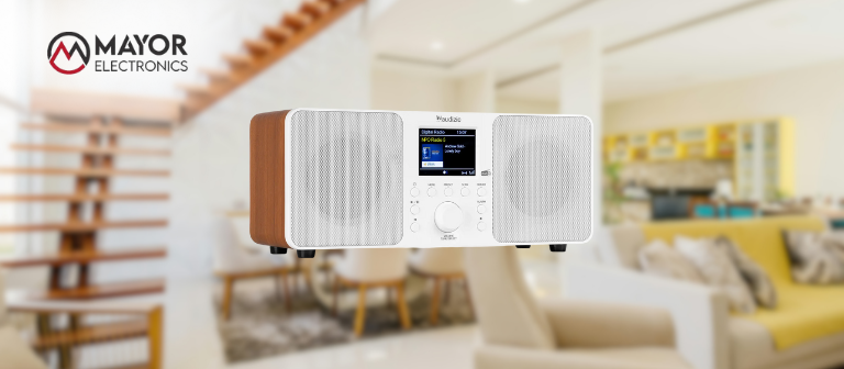 Audizio Genoa blanca: La radio DAB+ con Bluetooth y despertador que ilumina tu dormitorio