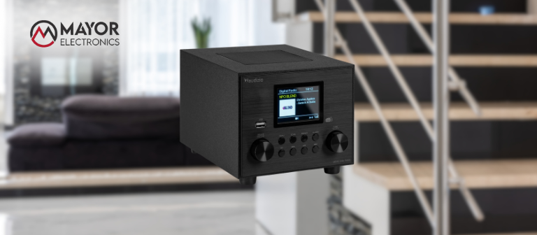Audizio Vieste negro: radio DAB+ con subwoofer y Bluetooth de 60W para un sonido impactante