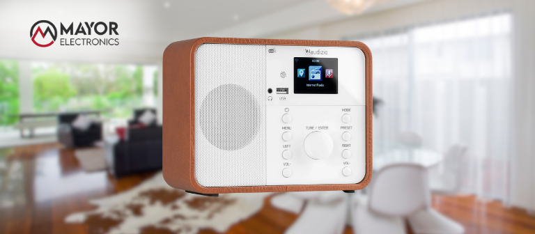 Audizio Nardo: radio DAB+, FM e Internet en blanco con Bluetooth y control remoto