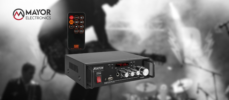 Fenton AV344: amplificador karaoke con batería y reproductor MP3 para diversión sin cables