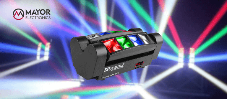 BeamZ MHL820 Doble Helix: Efecto LED RGBW con 8x3W CREE y control DMX
