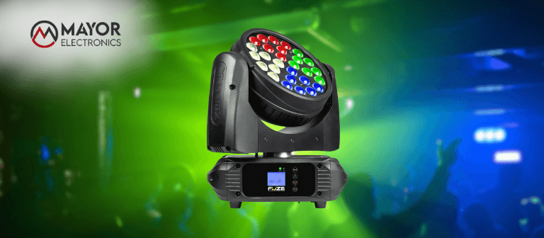 BeamZ Fuze2812: Cabeza Móvil Wash con Zoom 28x12W RGBWA-UV para iluminación profesional