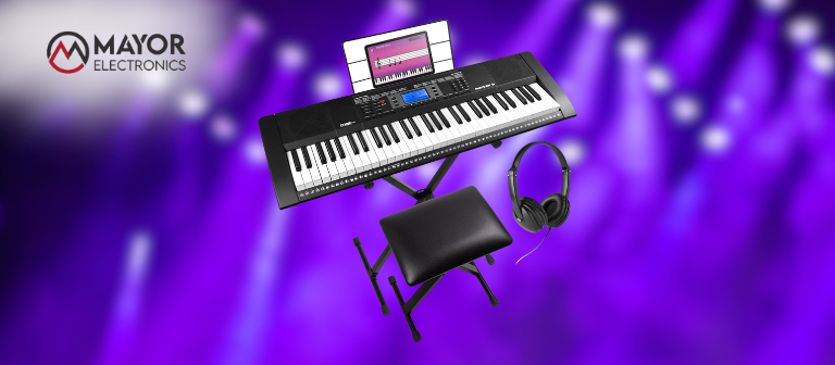 MAX Rhapsody61M: pack completo con teclado de 61 teclas sensibles al tacto y accesorios