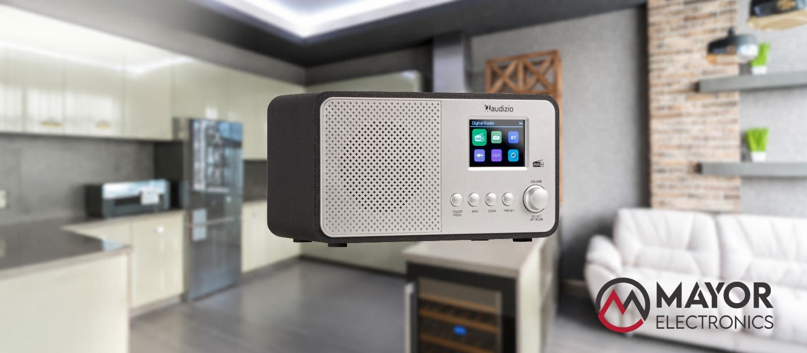 Audizio Avio: estilo metálico y tecnología DAB+ en una radio elegante y moderna