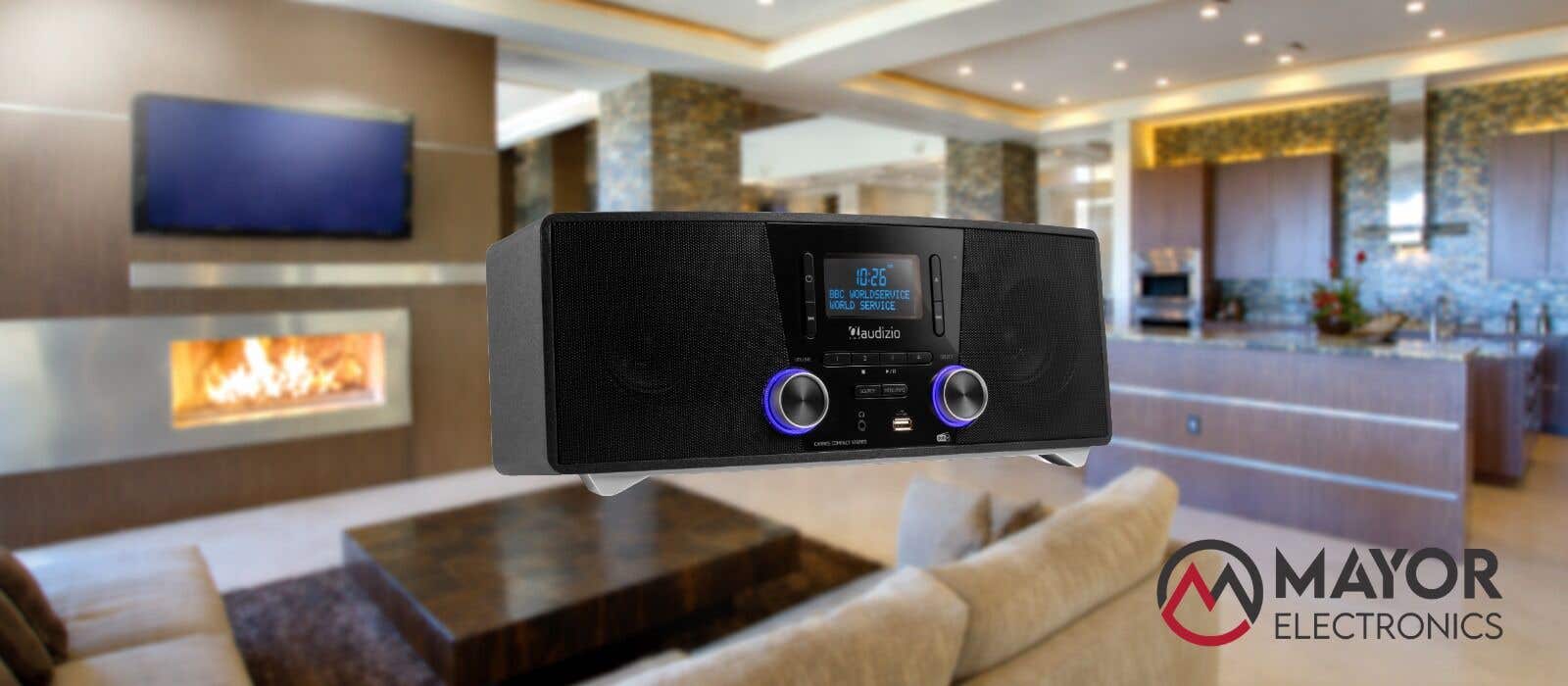 Audizio Cannes: radio estéreo con DAB+, CD y Bluetooth en un formato compacto y elegante