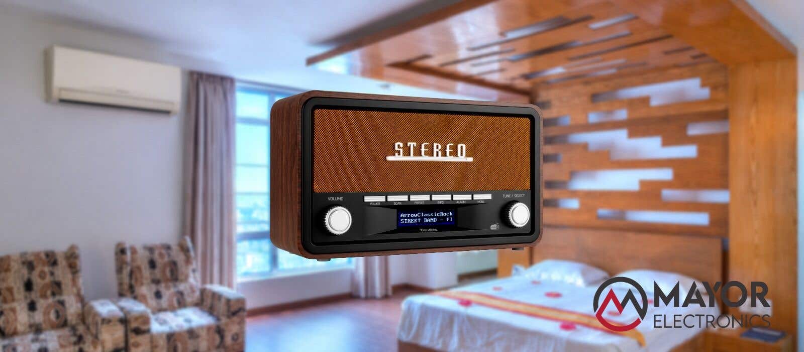 Audizio Foggia: radio portátil DAB+ estilo retro en color cobre