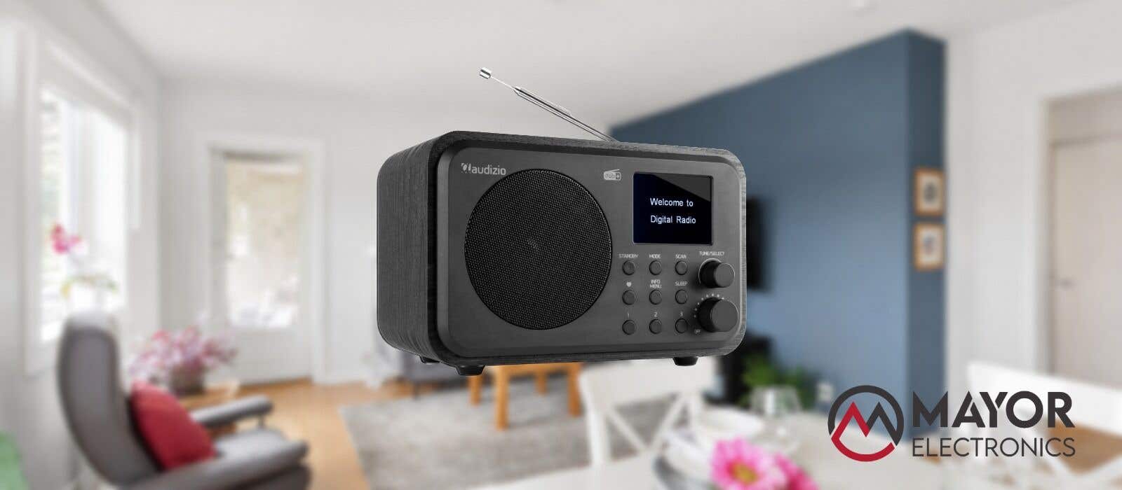 Audizio Milan DAB radio con batería negro: libertad inalámbrica y diseño elegante