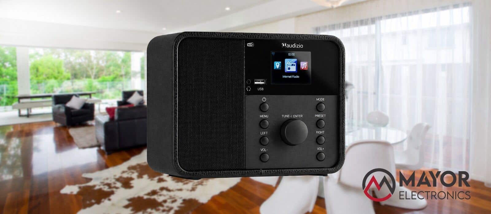 Audizio Nardo: radio DAB e Internet con Bluetooth y diseño compacto en negro