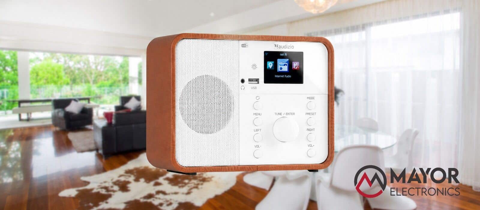 Audizio Nardo: radio DAB+, FM e Internet en blanco con Bluetooth y control remoto