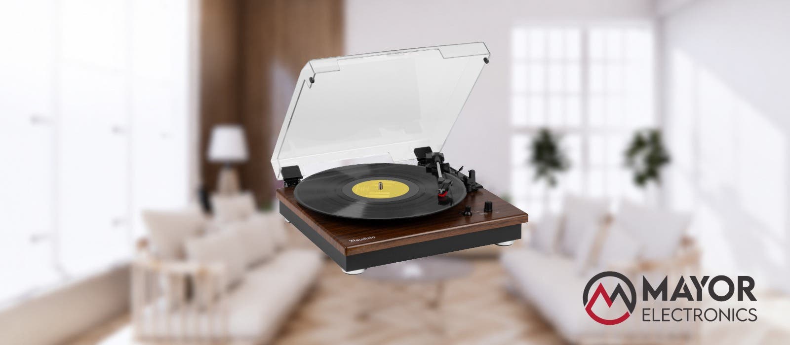 Audizio RP112D: 6 razones para disfrutar del vinilo con diseño en madera oscura y tecnología actual