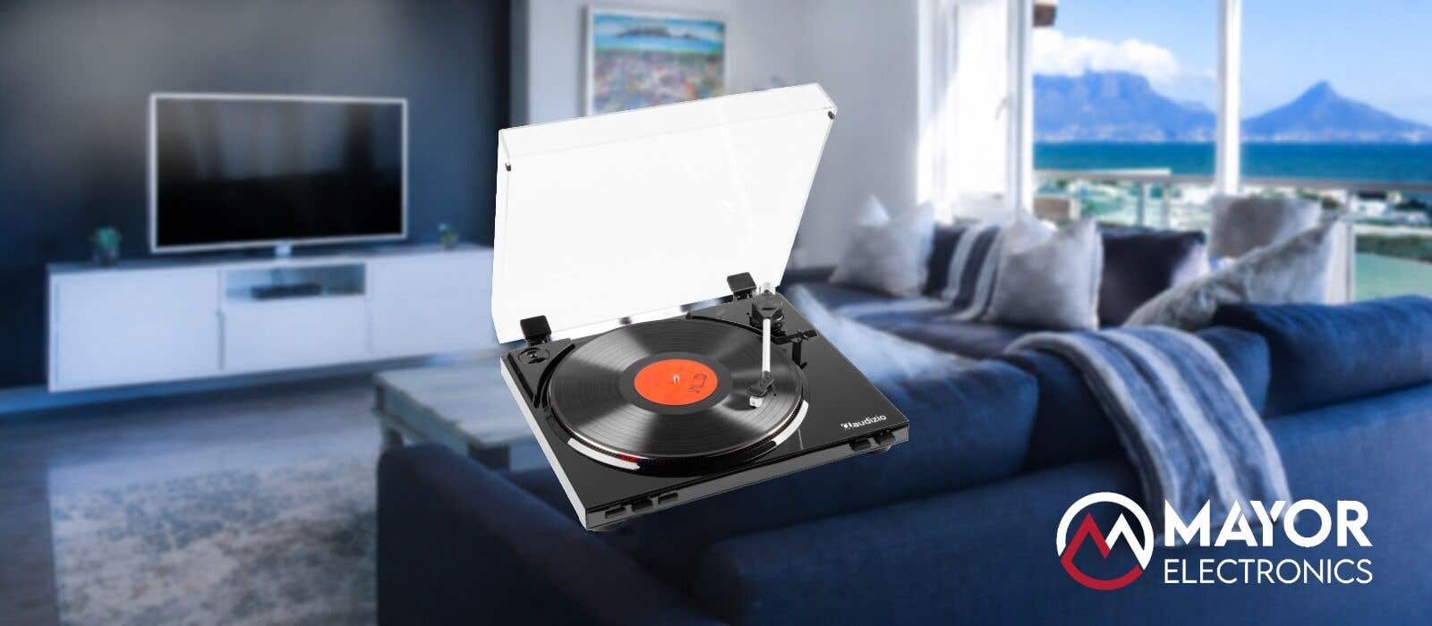 Audizio RP310: Giradiscos HiFi con grabación MP3 y diseño moderno en negro