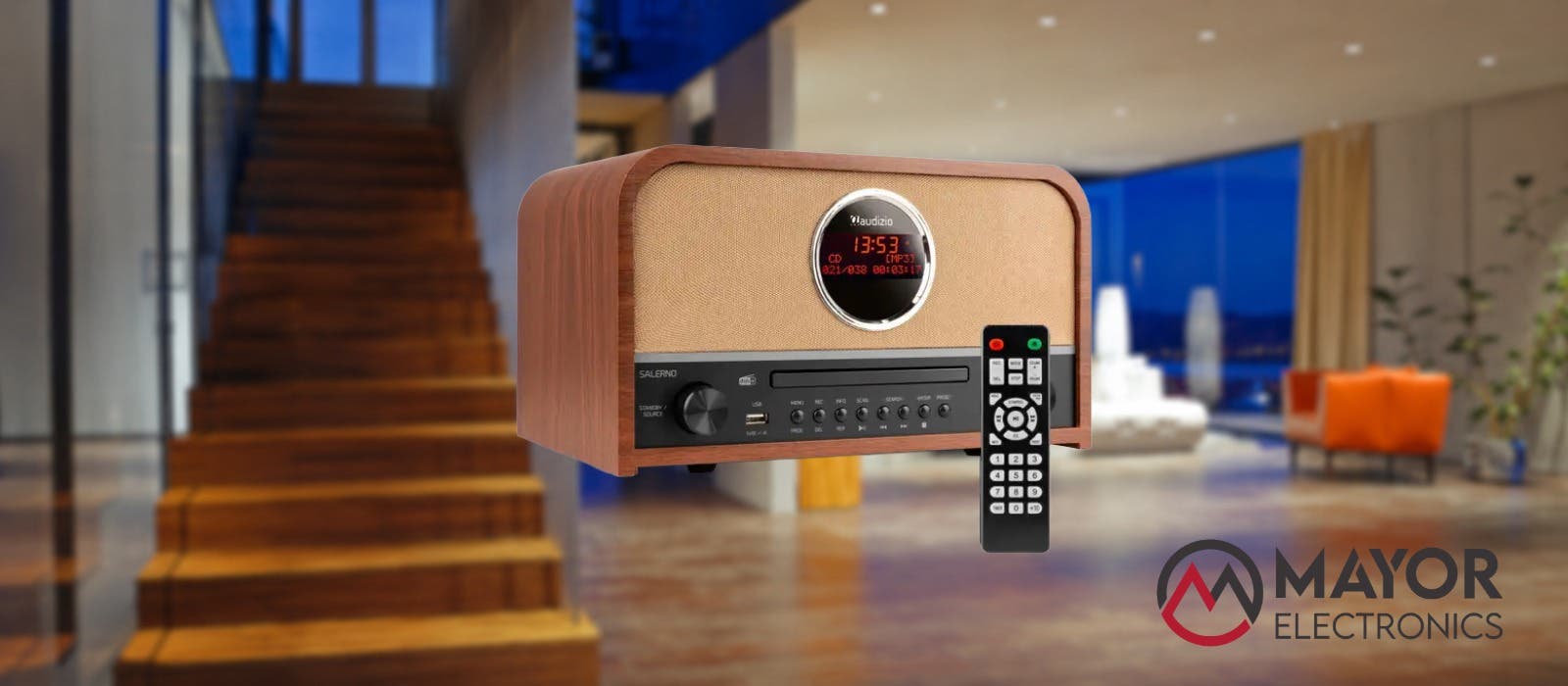 Audizio Salerno: Radio DAB con reproductor de CD para los amantes del sonido clásico