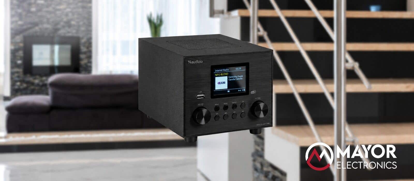 Audizio Vieste negro: radio DAB+ con subwoofer y Bluetooth de 60W para un sonido impactante