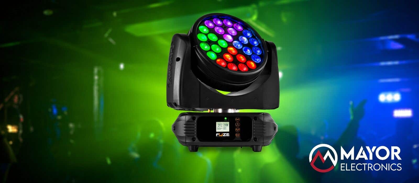 BeamZ Fuze2812: Cabeza Móvil Wash con Zoom 28x12W RGBWA-UV para iluminación profesional