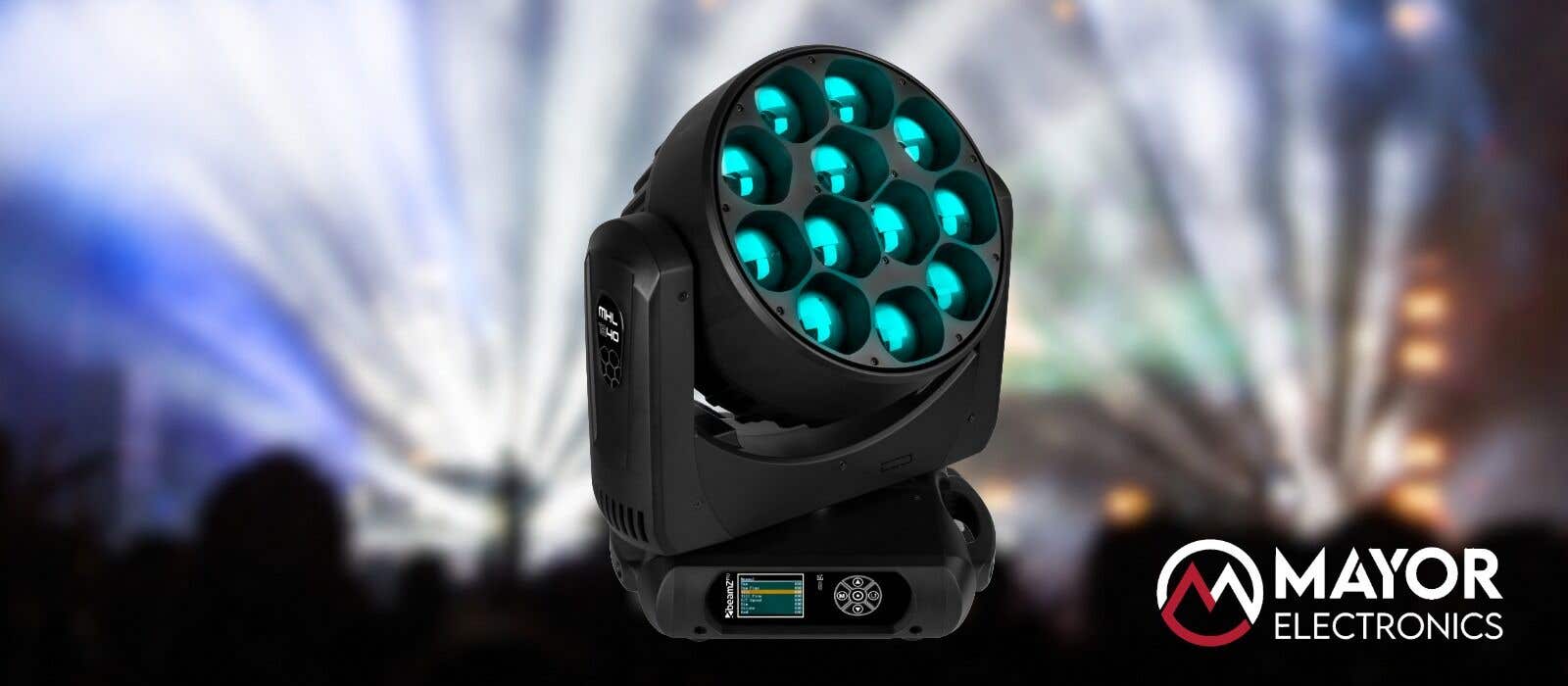 beamZ MHL1240: cabeza móvil wash RGBW de 40W con zoom motorizado y control DMX/RDM