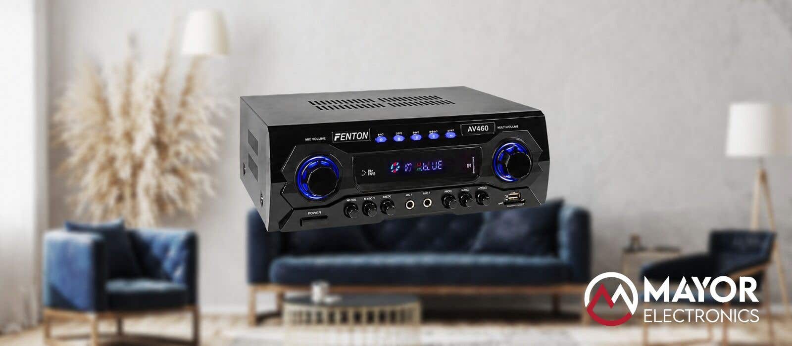 Fenton AV460: amplificador HiFi potente con funciones multimedia y karaoke
