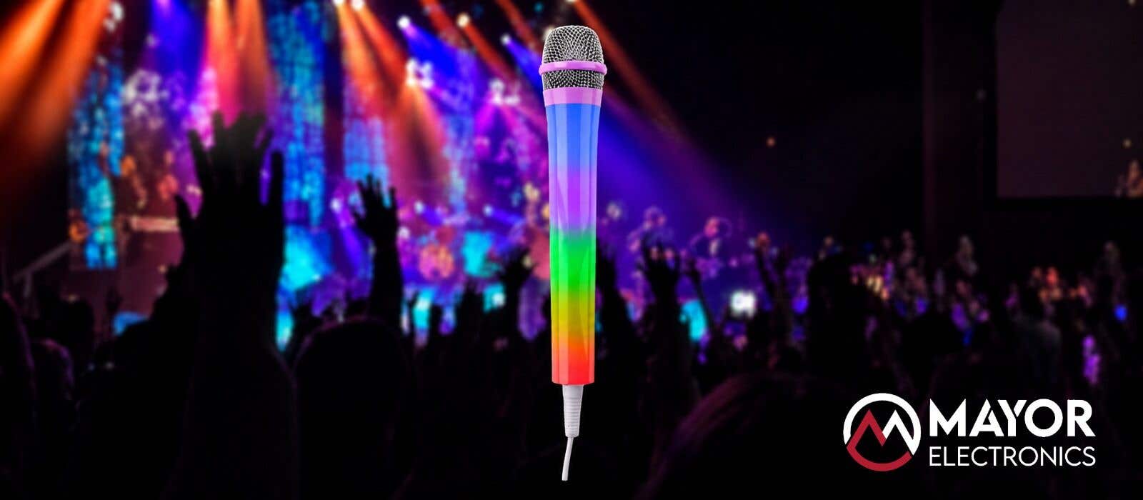 Fenton KMD55P: El micrófono de karaoke con luces LED para brillar en cada fiesta