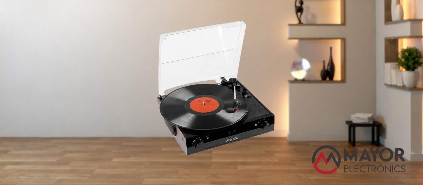Fenton RP102B: Tocadiscos con Bluetooth, grabación MP3 y altavoces integrados