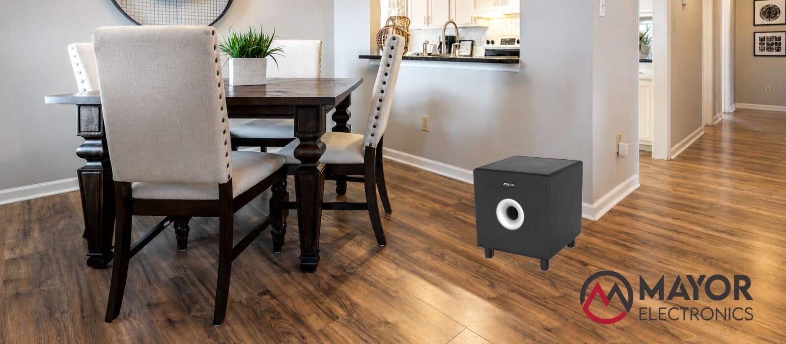 Fenton SHFS08B: Subwoofer Activo Compacto de 8” para Sonido Profundo y Potente