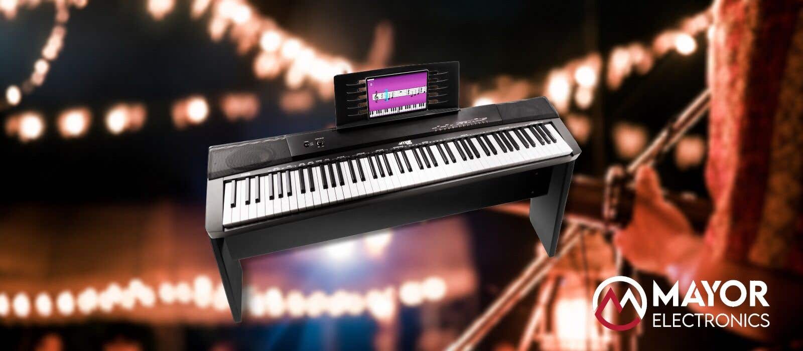 MAX KB6W: El piano digital de 88 teclas con mueble elegante para casa y estudio