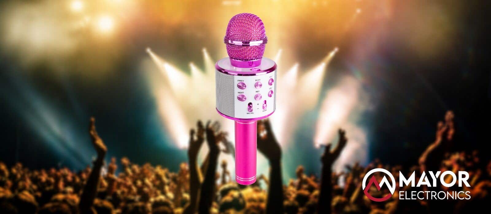 Micrófono Karaoke KM01: diversión sin límites con altavoz y Bluetooth integrado