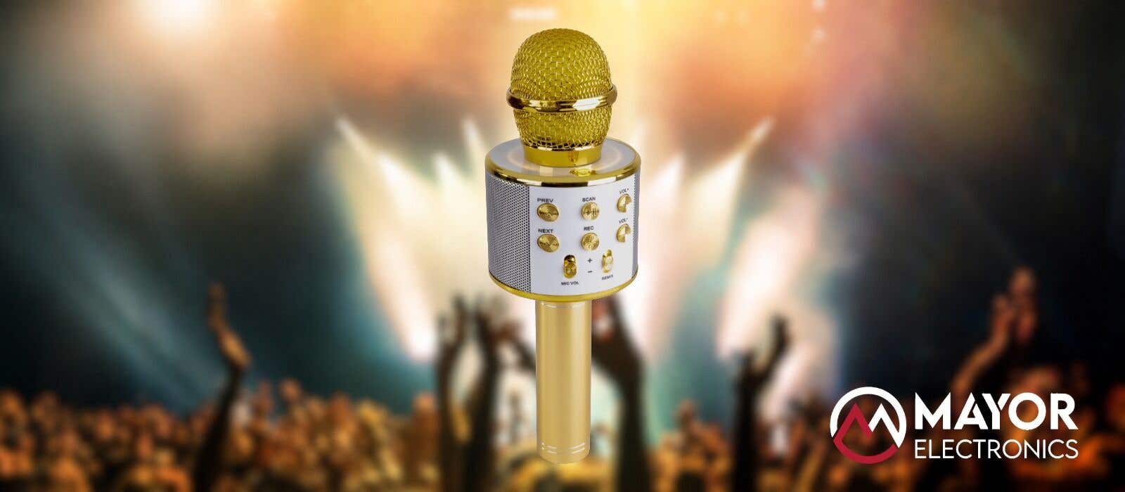 Micrófono Karaoke KM01: el todo en uno con Bluetooth, altavoz y efectos para tus fiestas
