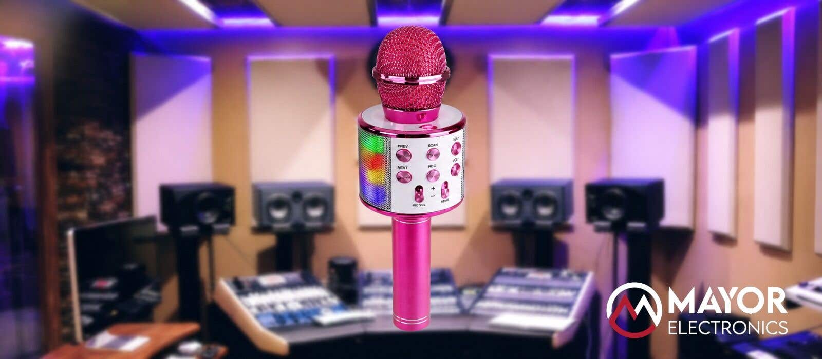Micrófono Karaoke KM15: altavoz, luces LED y Bluetooth en un solo dispositivo