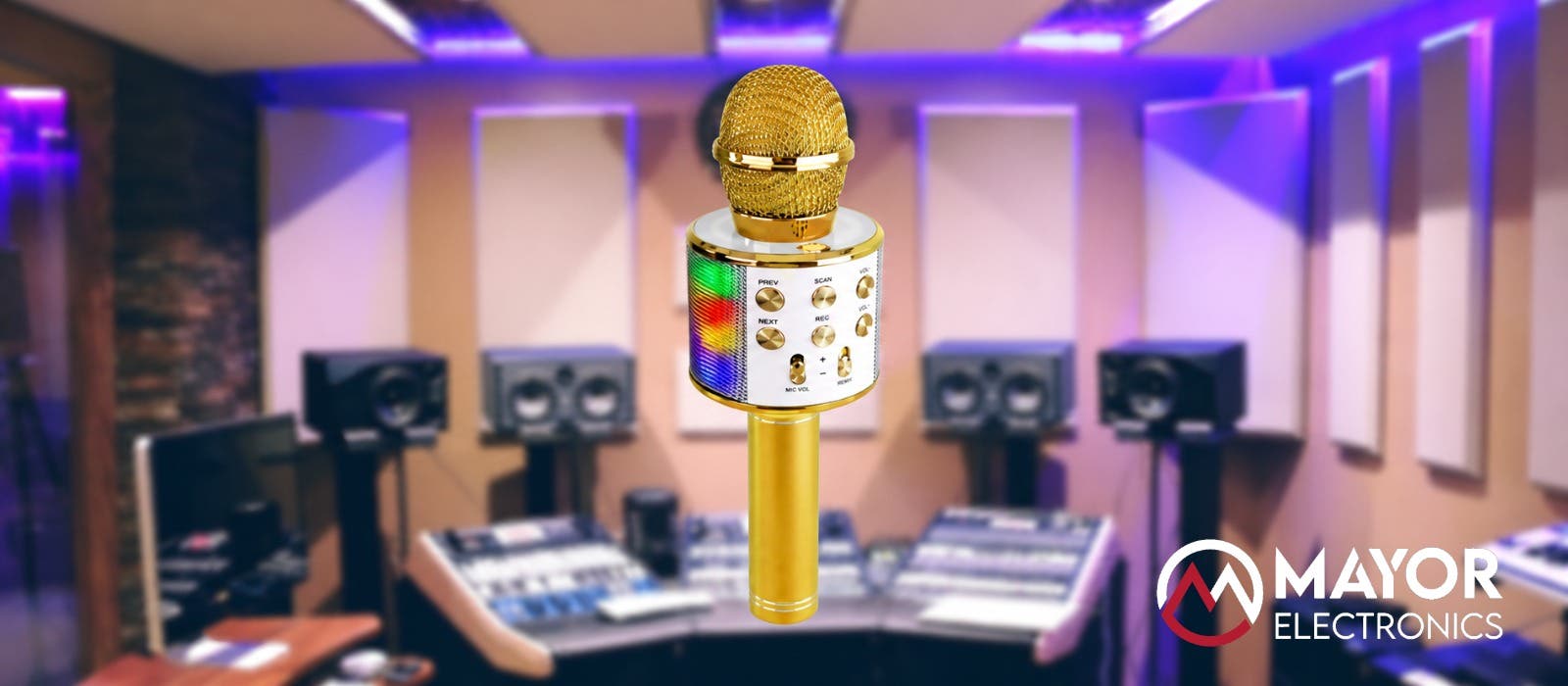Micrófono Karaoke KM15: luces LED, altavoz y Bluetooth para una experiencia única