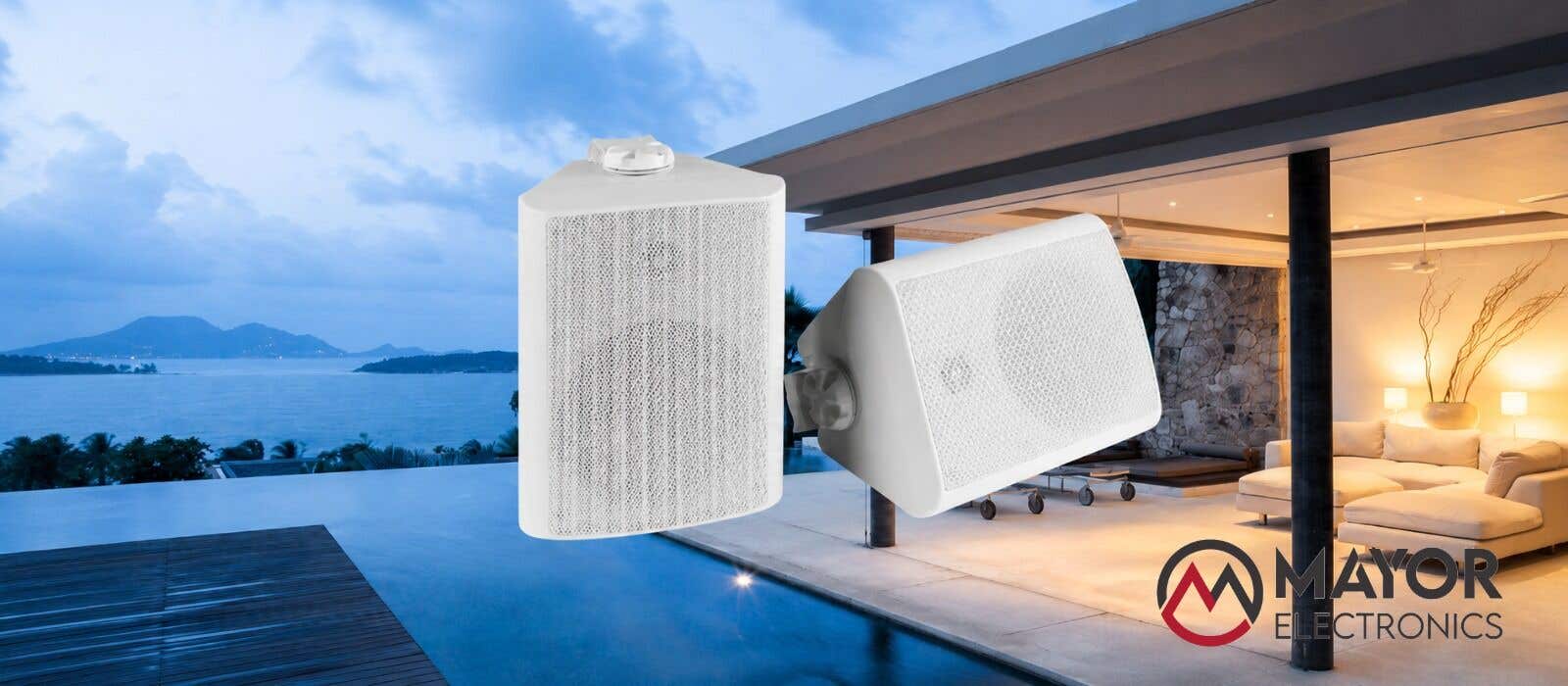 Power Dynamics BGO50 Blanco: Altavoces Potentes y Elegantes para Espacios Modernos