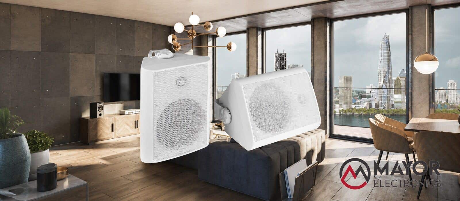 Power Dynamics BGO65 Blanco: Altavoces Profesionales con Estilo Moderno y Sonido de Alta Potencia