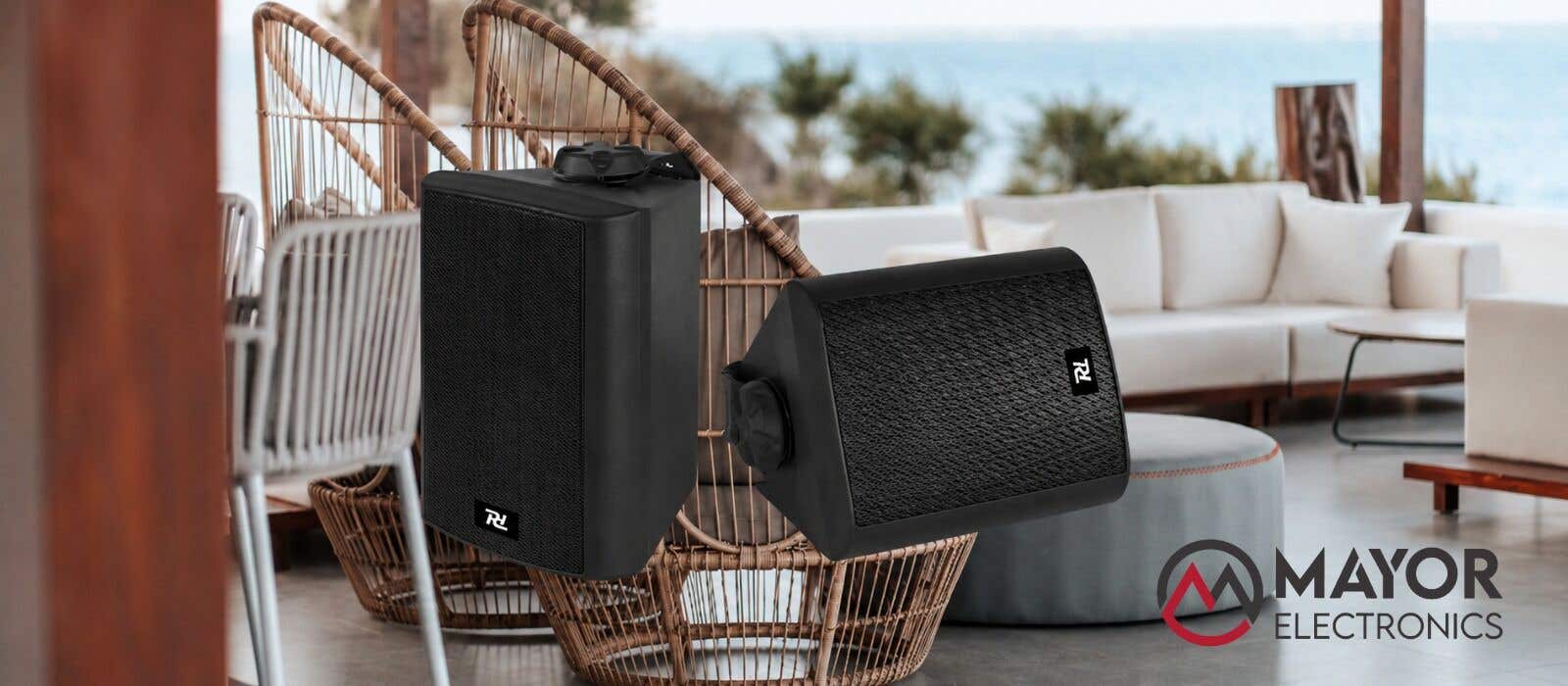 Power Dynamics ODS50B: Altavoces estéreo para interior y exterior con sonido de alta fidelidad