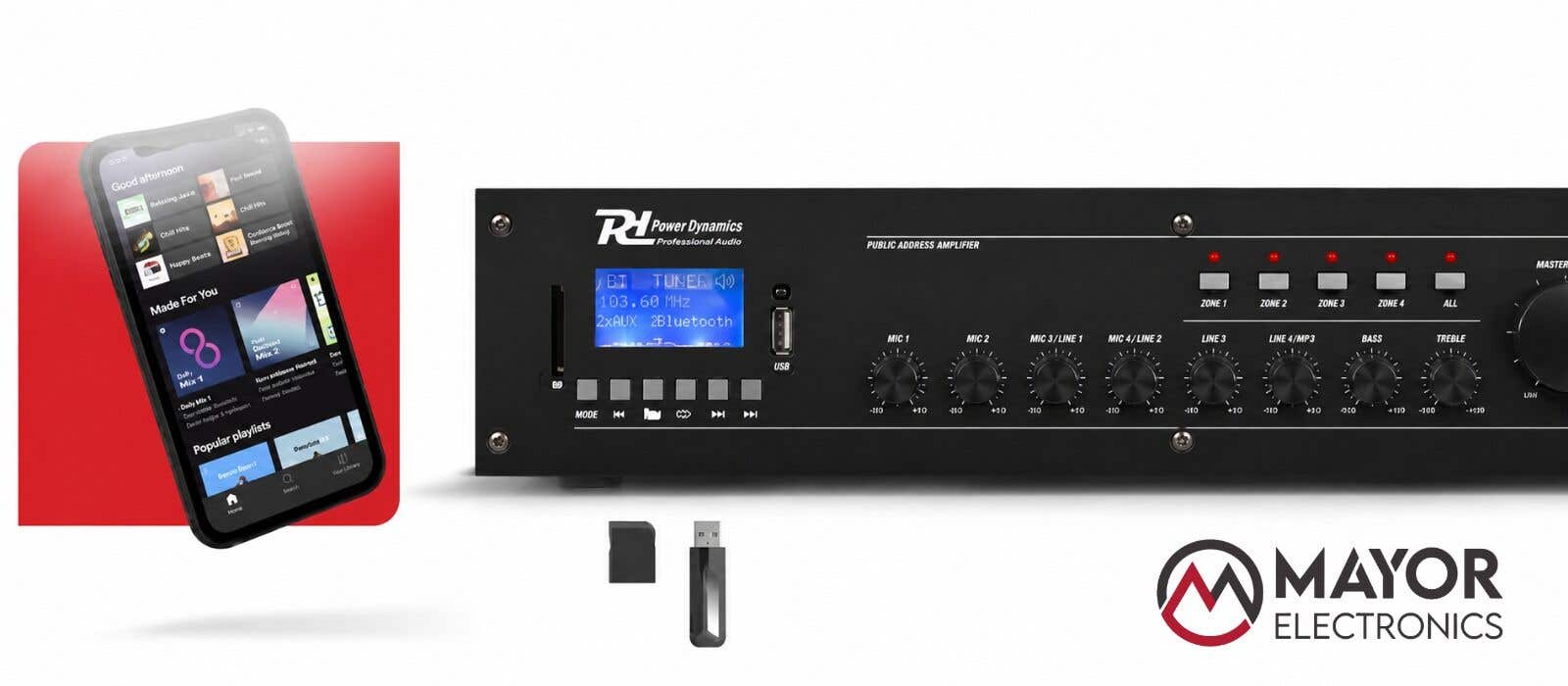¿Qué función tiene un amplificador de audio?