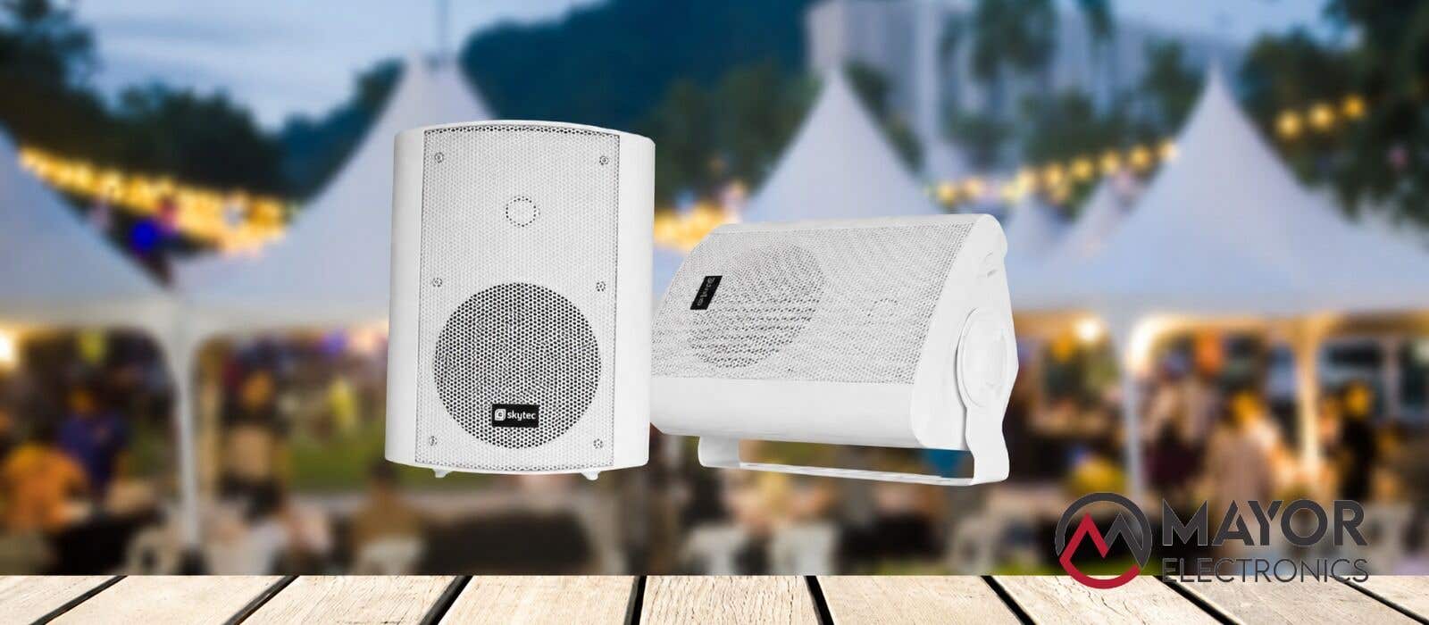 Skytec ODS50W: Altavoces Blancos de Alta Potencia para Interiores y Exteriores