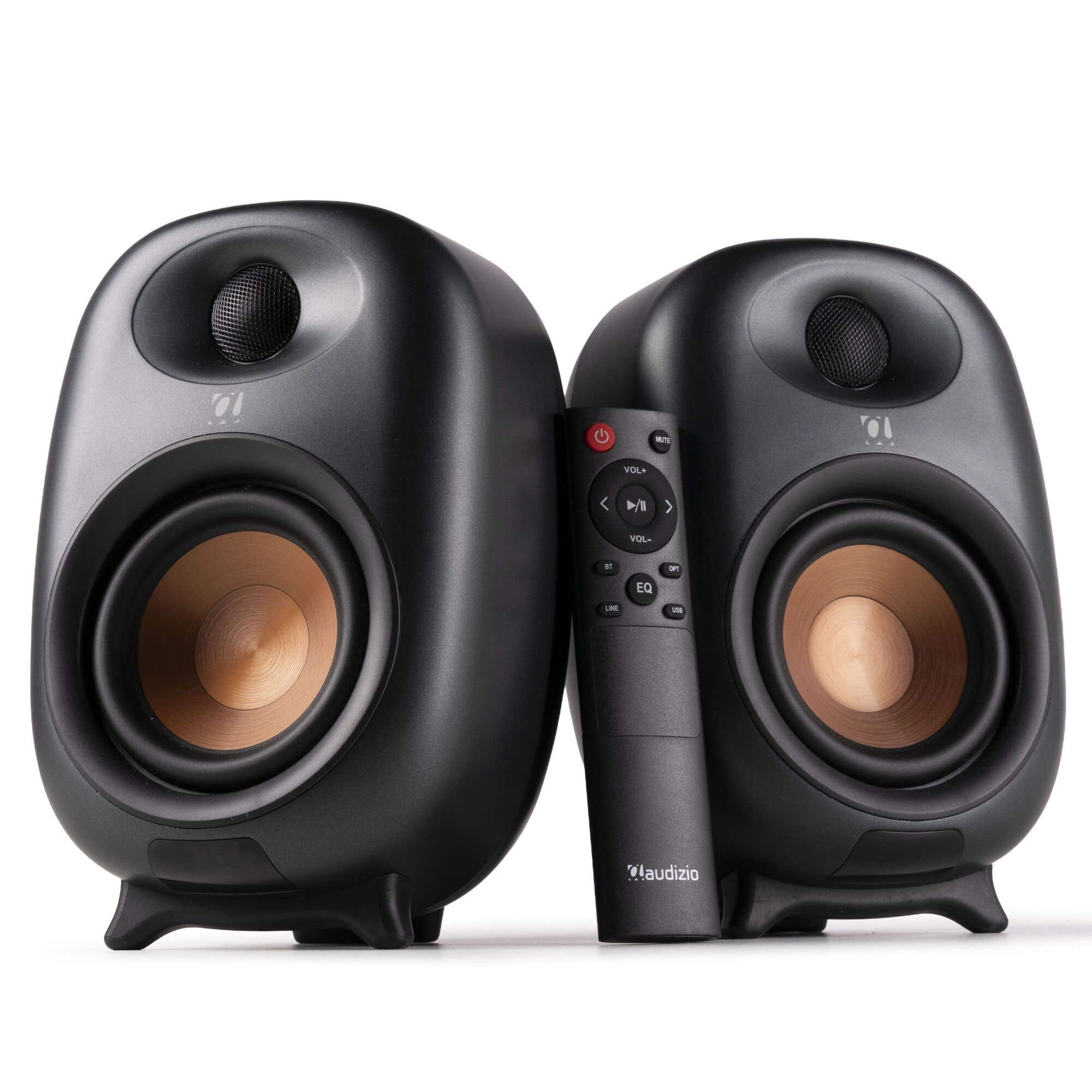 Reacondicionado - Audizio RS80 – Altavoces PC activos 160W con Bluetooth, entrada óptica y mando a distancia