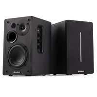 Reacondicionado - Audizio KS01B – Altavoces de estantería HiFi con amplificador incorporado y 120W, color negro