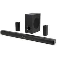 Audizio SB100 barra de sonido 5.1 con subwoofer y altavoces surround, HDMI ARC y Bluetooth 5.0, color negro