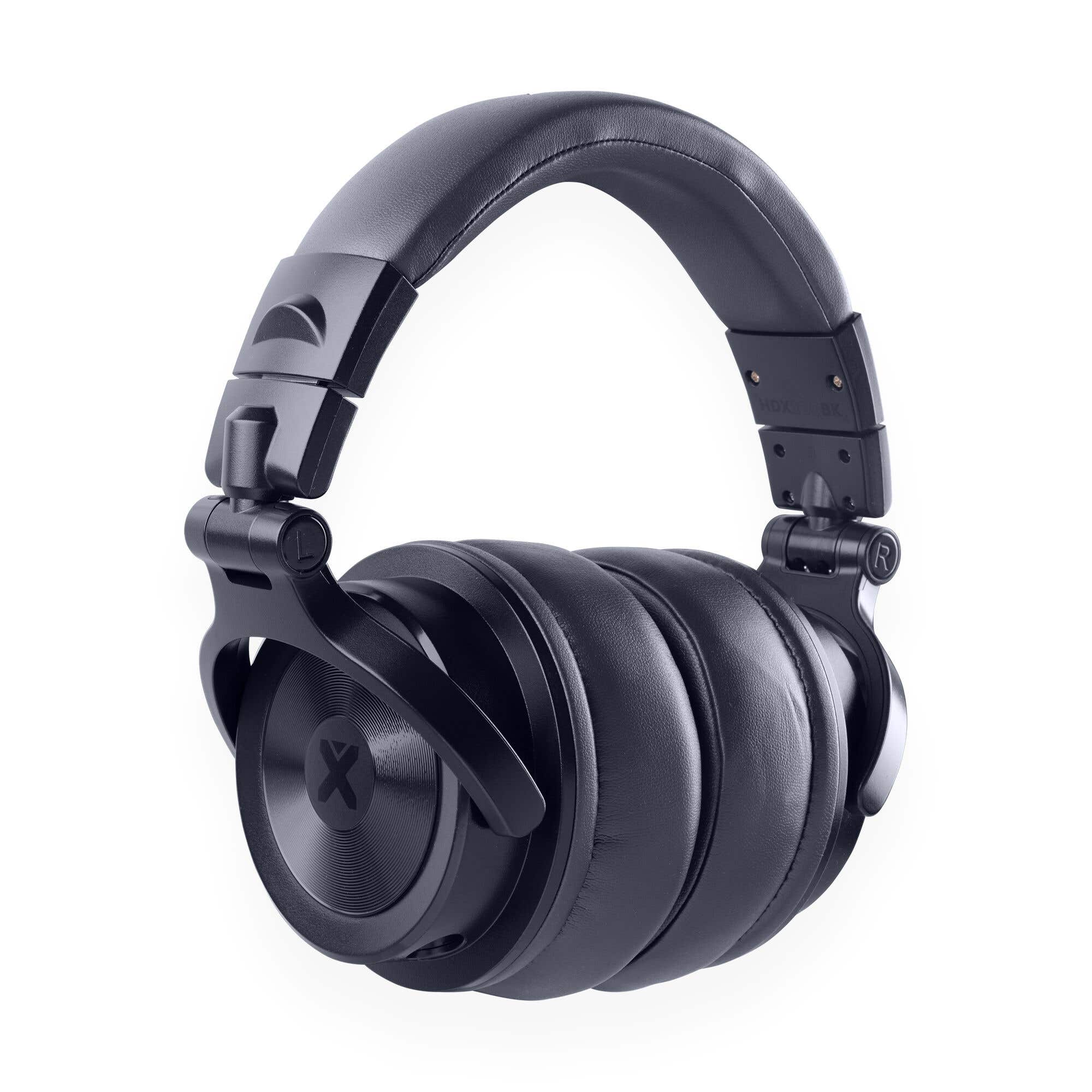 Vonyx HDX200BL – auriculares DJ premium con drivers 50 mm, conexiones 3,5/6,3 mm y bolsa, color azul oscuro