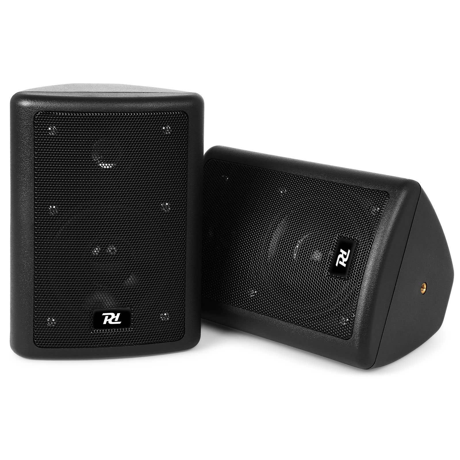 Power Dynamics ODS40B Conjunto de altavoces stereo, 2-vias, 75W max, Negro - Pareja