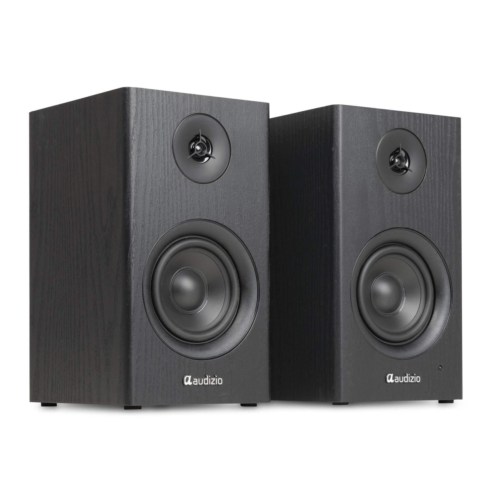 Audizio BS15 – Altavoces activos de estantería HiFi 60W con Bluetooth 5.3, HDMI ARC, RCA y USB, color negro