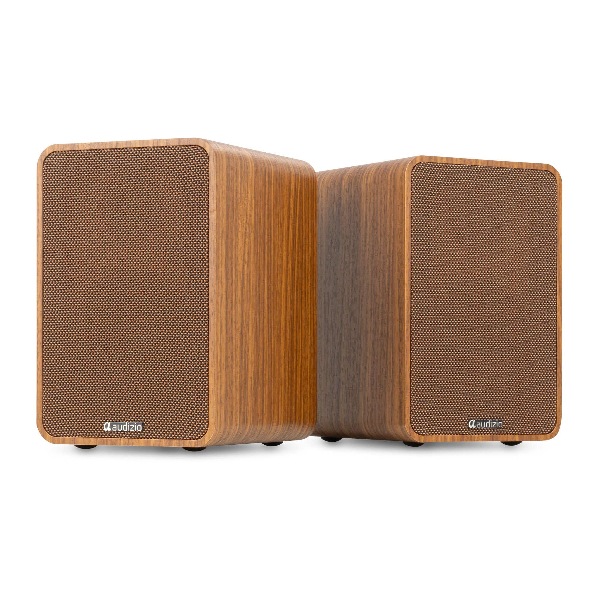 Audizio KS10 – Altavoces HiFi activos 120W con HDMI ARC, Bluetooth 5.0, USB y DSP, color madera